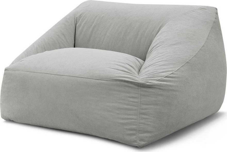 Světle šedý manšestrový sedací vak Lilibet – Bobochic Paris Bobochic Paris