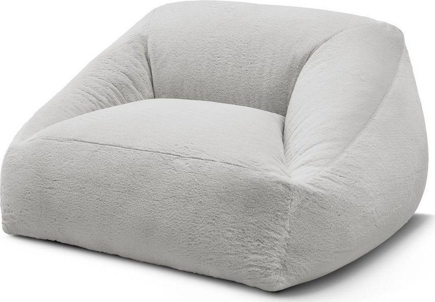 Světle šedý sedací vak z umělé kožešiny Lilibet – Bobochic Paris Bobochic Paris