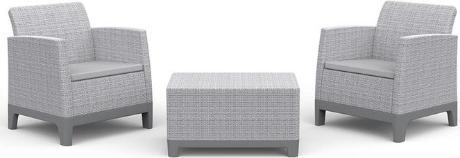 Světle šedý zahradní lounge set pro 2 Scandi Forma – Keter Keter