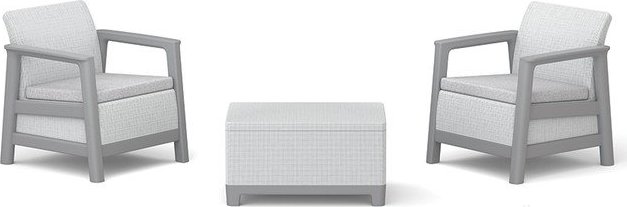 Světle šedý zahradní lounge set pro 2 Scandi Linea – Keter Keter