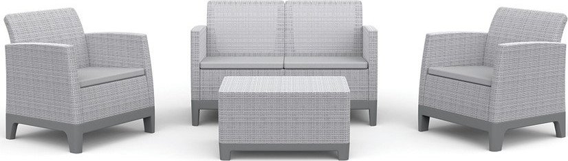 Světle šedý zahradní lounge set pro 4 Scandi Forma – Keter Keter