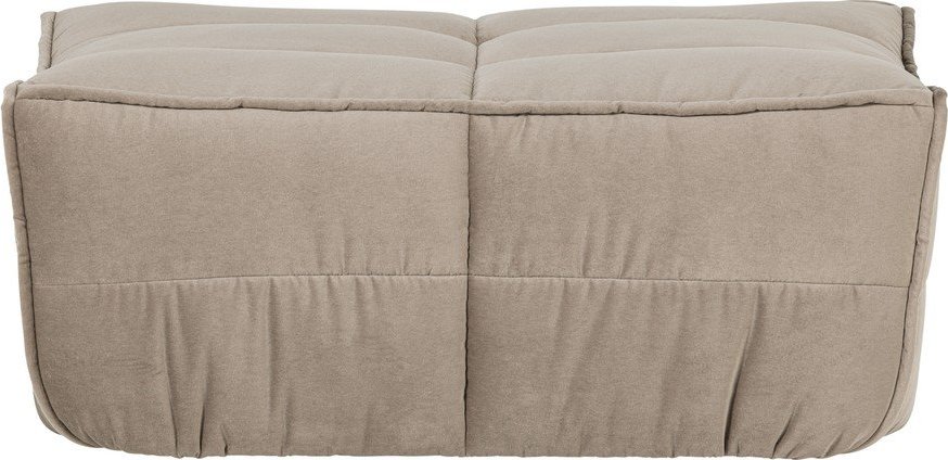 Taupe čalouněná sametová podnožka Cluster – vtwonen vtwonen