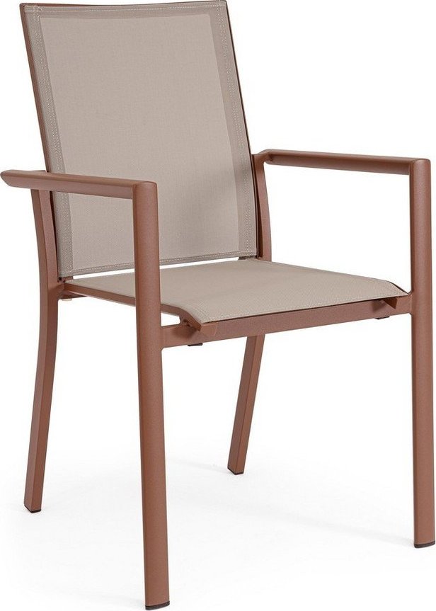 Taupe kovová zahradní židle Konnor – Bizzotto Bizzotto