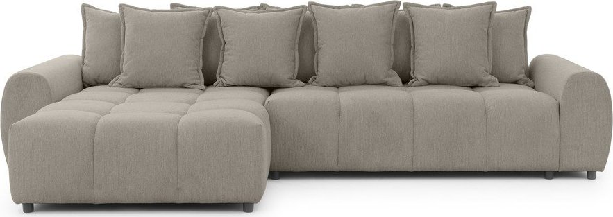 Taupe rohová pohovka (levý roh/s lenoškou) Albane – Ropez Ropez