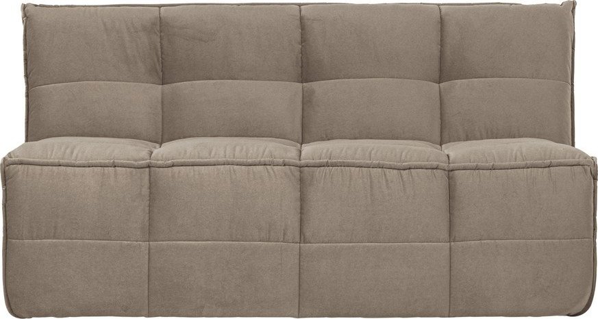 Taupe sametová polstrovaná lavice Cluster – vtwonen vtwonen