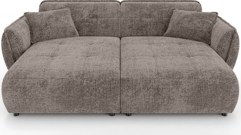 Taupe žinylková pohovka s lenoškou 252 cm Nelia Big – Ropez Ropez