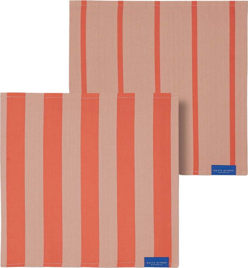 Textilní ubrousky v sadě 2 ks Stripes – Mette Ditmer Denmark Mette Ditmer Denmark