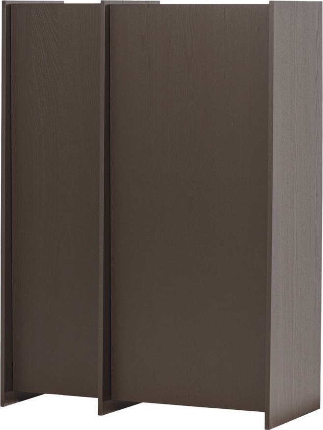 Tmavě hnědá skříňka v dekoru jasanu 102x140x44 cm Brock – WOOOD WOOOD