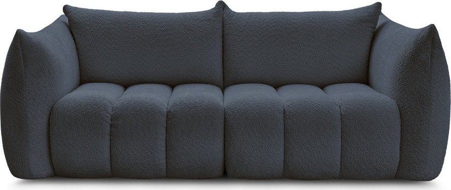 Tmavě modrá pohovka z textilie bouclé 234 cm Azra – Bobochic Paris Bobochic Paris