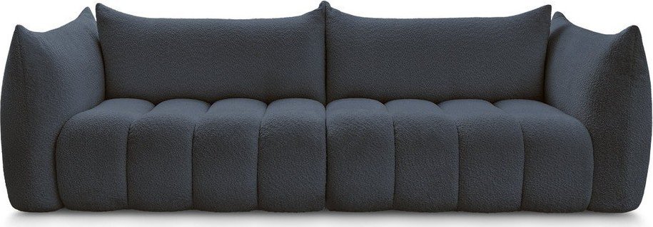 Tmavě modrá pohovka z textilie bouclé 286 cm Azra – Bobochic Paris Bobochic Paris
