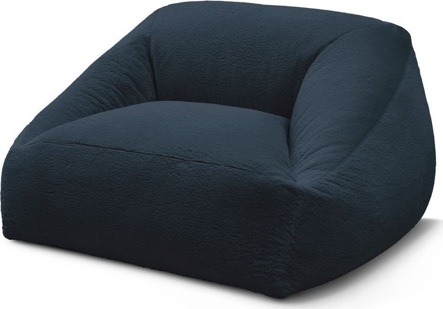 Tmavě modrý sedací vak z umělé kožešiny Lilibet – Bobochic Paris Bobochic Paris