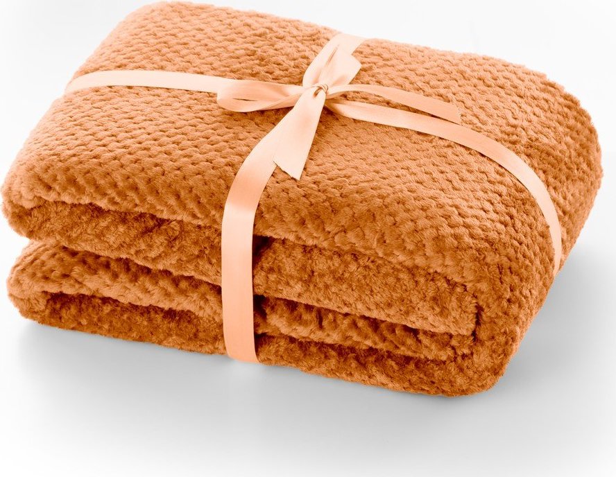 Tmavě oranžová deka z mikrovlákna DecoKing Henry