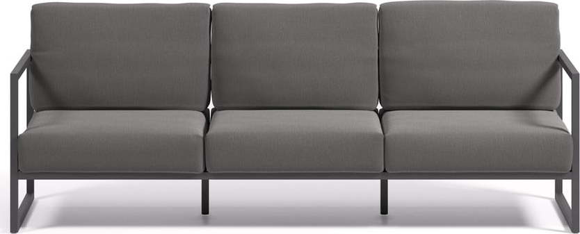 Tmavě šedá hliníková zahradní pohovka Comova – Kave Home Kave Home