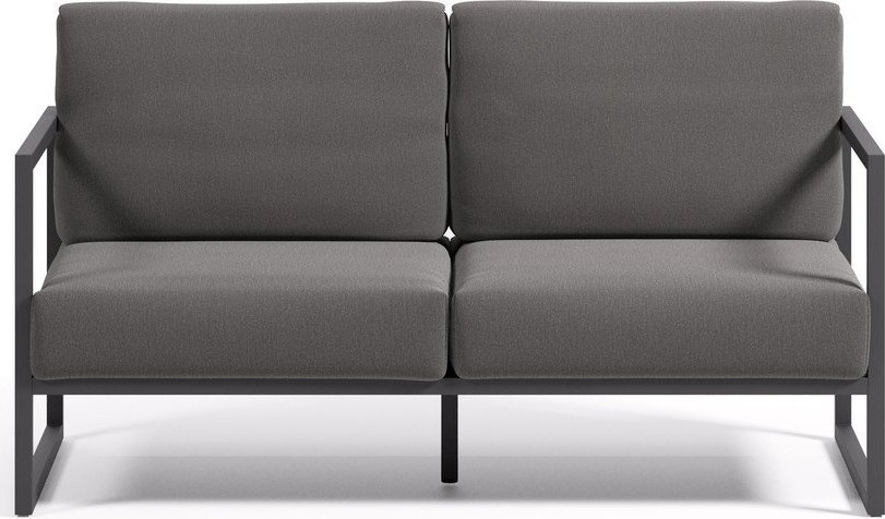 Tmavě šedá hliníková zahradní pohovka Comova – Kave Home Kave Home