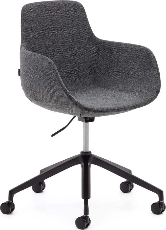 Tmavě šedá kancelářská židle Tissiana – Kave Home Kave Home