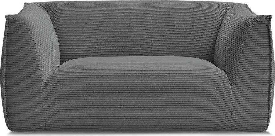 Tmavě šedá manšestrová pohovka 170 cm Giorgia – Bobochic Paris Bobochic Paris