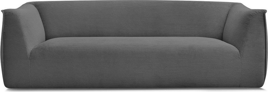 Tmavě šedá manšestrová pohovka 242 cm Giorgia – Bobochic Paris Bobochic Paris