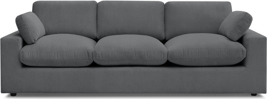 Tmavě šedá manšestrová pohovka 250 cm Belair – Bobochic Paris Bobochic Paris