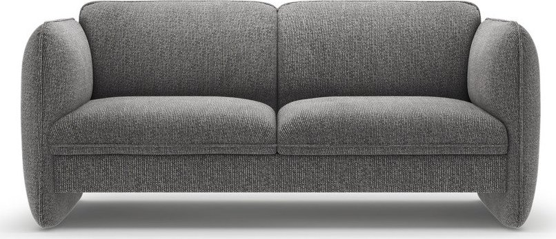 Tmavě šedá žinylková pohovka 168 cm Georgia – Micadoni Micadoni