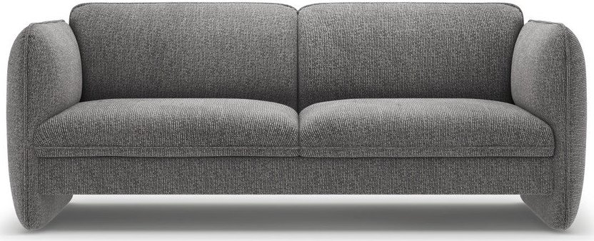 Tmavě šedá žinylková pohovka 204 cm Georgia – Micadoni Micadoni