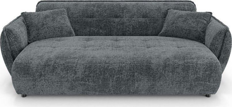 Tmavě šedá žinylková pohovka 250 cm Nelia Big – Ropez Ropez