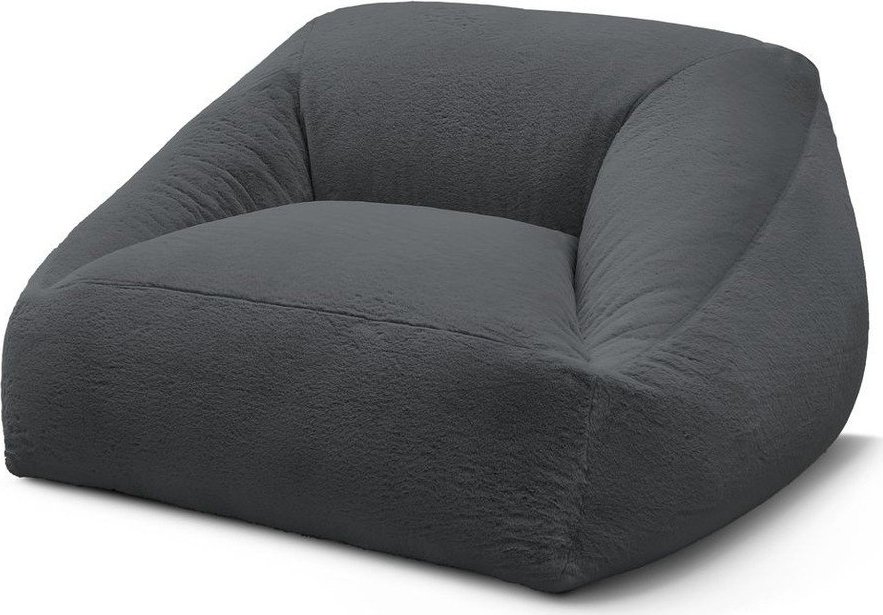 Tmavě šedý sedací vak z umělé kožešiny Lilibet – Bobochic Paris Bobochic Paris