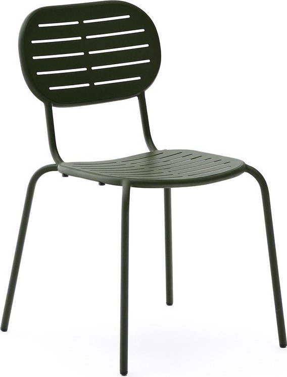 Tmavě zelená kovová zahradní židle Brai – Kave Home Kave Home