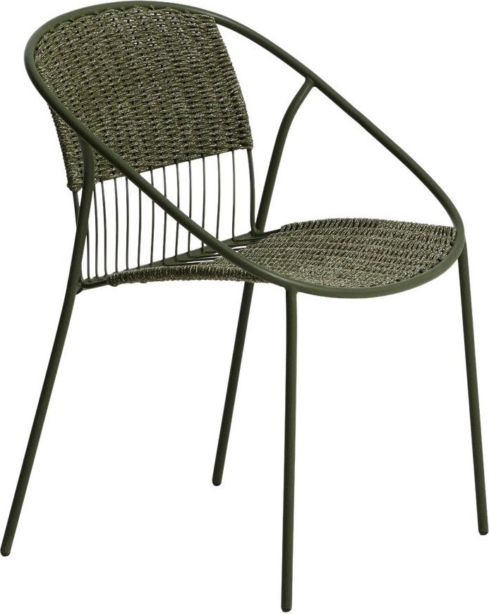 Tmavě zelená zahradní židle Atrani – Kave Home Kave Home