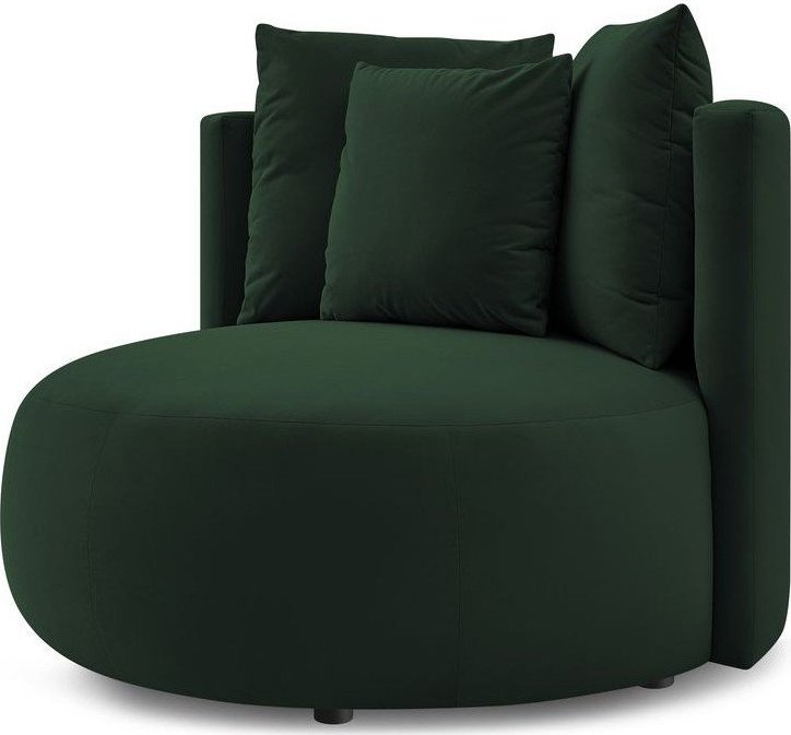 Tmavě zelené sametové křeslo Cesar – Bobochic Paris Bobochic Paris