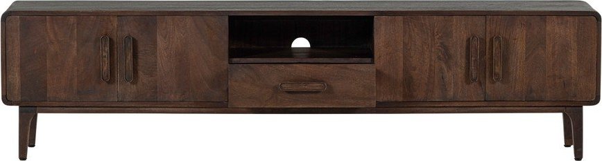TV sestava z mangového dřeva v tmavě přírodní barvě 200x50x35 cm Liya – WOOOD WOOOD