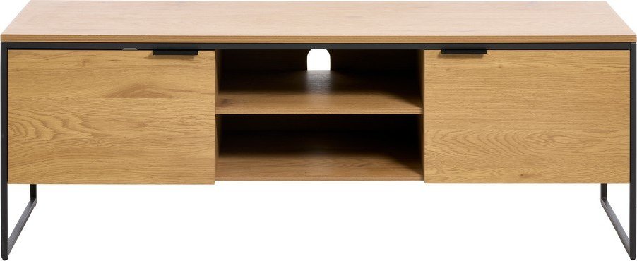 TV stolek v dekoru dubu v přírodní barvě 155x55x45 cm Cesura – Unique Furniture Unique Furniture