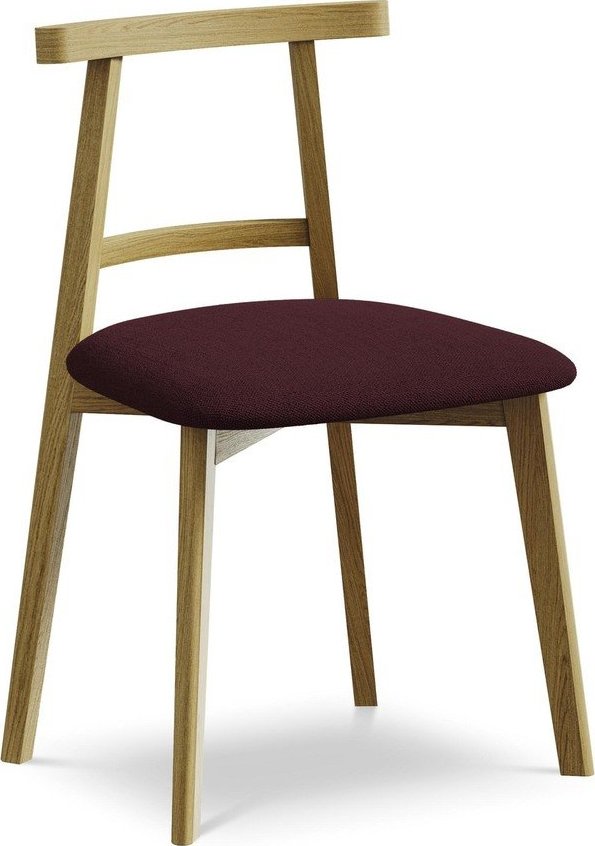 Vínová jídelní židle z masivního dřeva Ohelo – Makamii Makamii