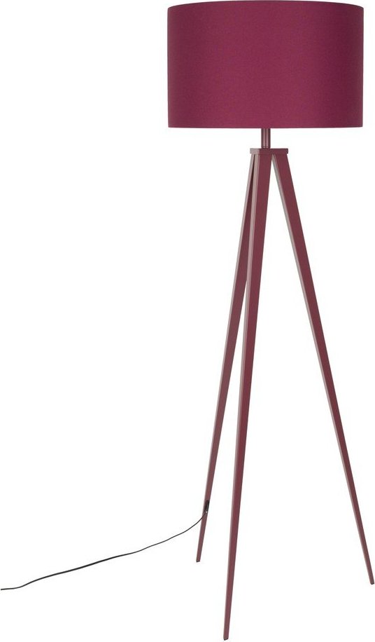 Vínová stojací lampa s textilním stínidlem (výška 157 cm) Tripod – Zuiver Zuiver