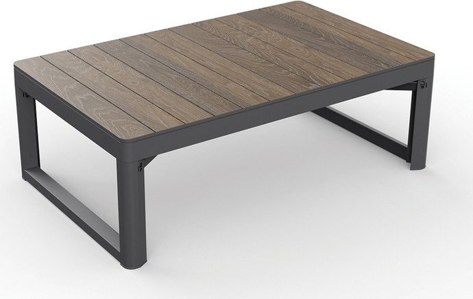 Zahradní konferenční stolek v dekoru ořechu 71