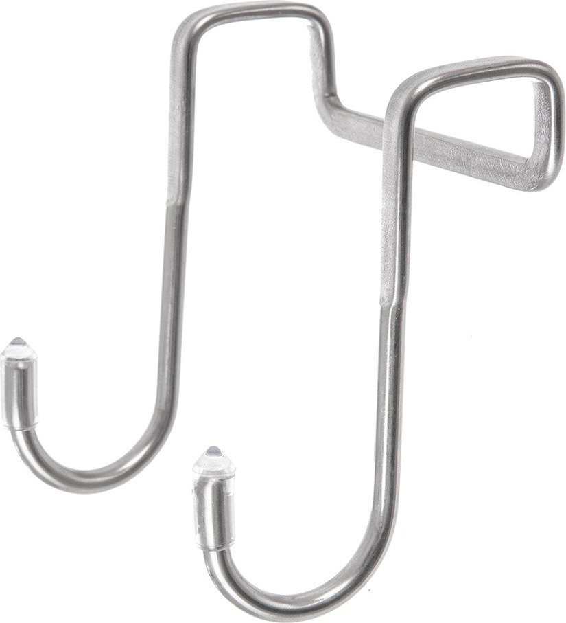 Závěsné háčky v sadě 2 ks nerezové ve stříbrné barvě – Orion Orion