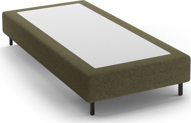 Zelená čalouněná jednolůžková postel bez čela 90x200 cm Whale – Micadoni Micadoni