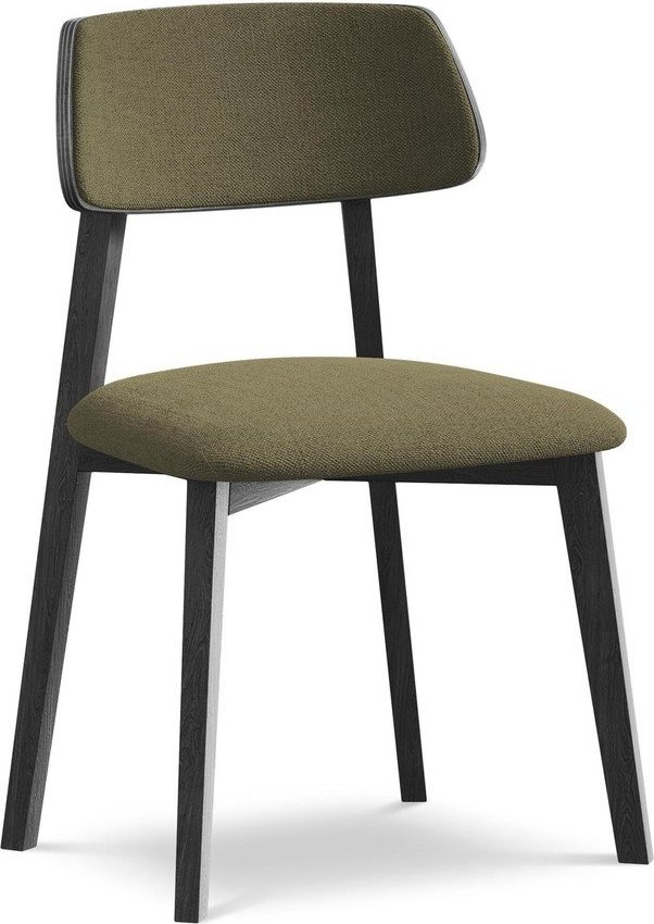 Zelená jídelní židle z masivního dřeva Niu – Makamii Makamii