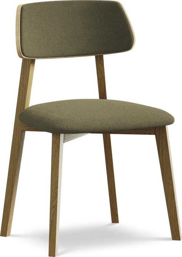 Zelená jídelní židle z masivního dřeva Niu – Makamii Makamii