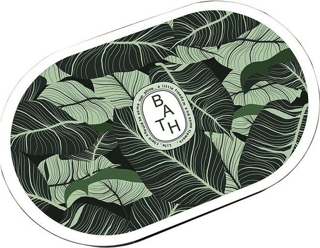 Zelená koupelnová předložka 60x100 cm Aleas – Foutastic Foutastic