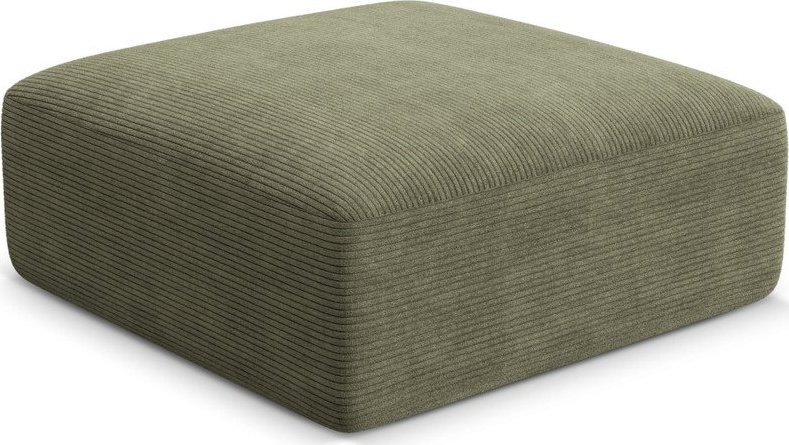 Zelená manšestrová podnožka Campi – Cosmopolitan Design Cosmopolitan design