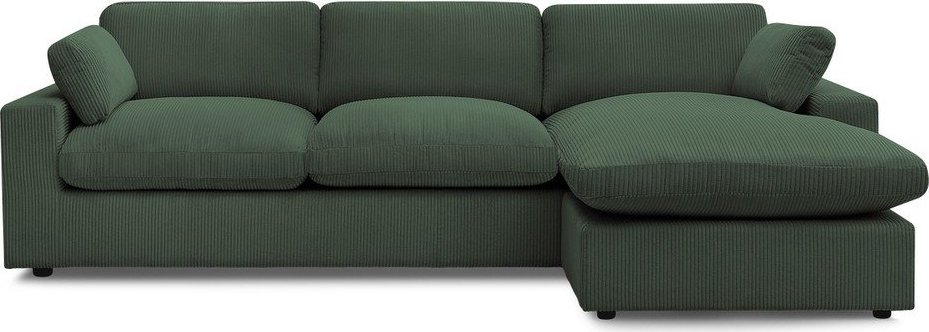 Zelená manšestrová rohová pohovka Belair – Bobochic Paris Bobochic Paris