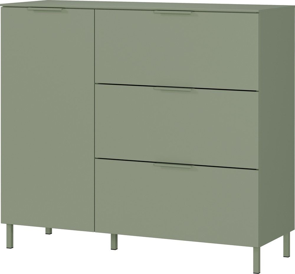 Zelená matná skříňka 109x98x40 cm Savoca – Germania Germania