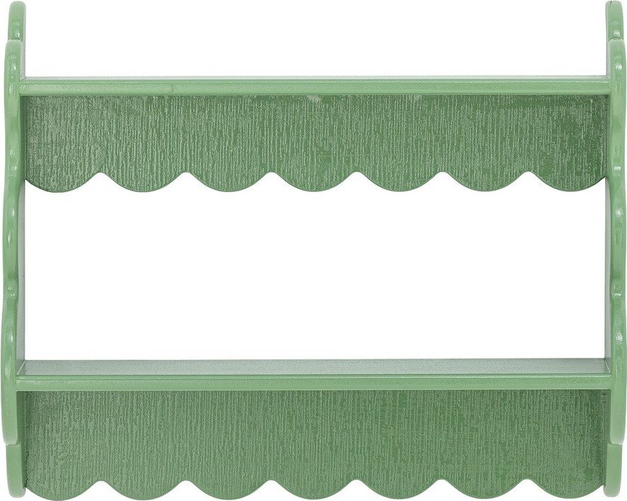 Zelená patrová police z jedlového dřeva 49