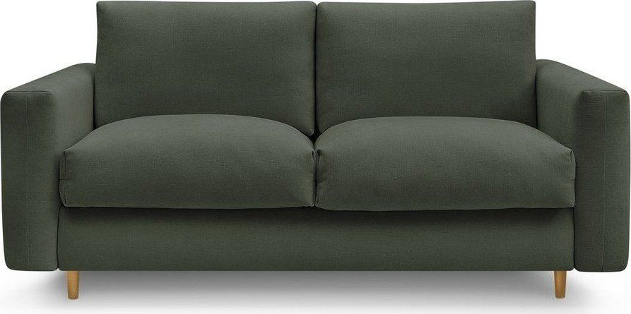 Zelená pohovka na každodenní spaní/rozkládací 220 cm Cocoone – Bobochic Paris Bobochic Paris