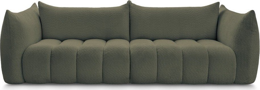 Zelená pohovka z textilie bouclé 286 cm Azra – Bobochic Paris Bobochic Paris