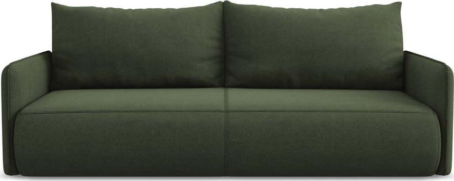 Zelená rozkládací/s úložným prostorem pohovka 216 cm Nanea - II. jakost – Makamii Makamii