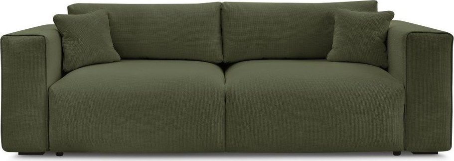 Zelená rozkládací/s úložným prostorem pohovka 265 cm Ezechiel – Bobochic Paris Bobochic Paris