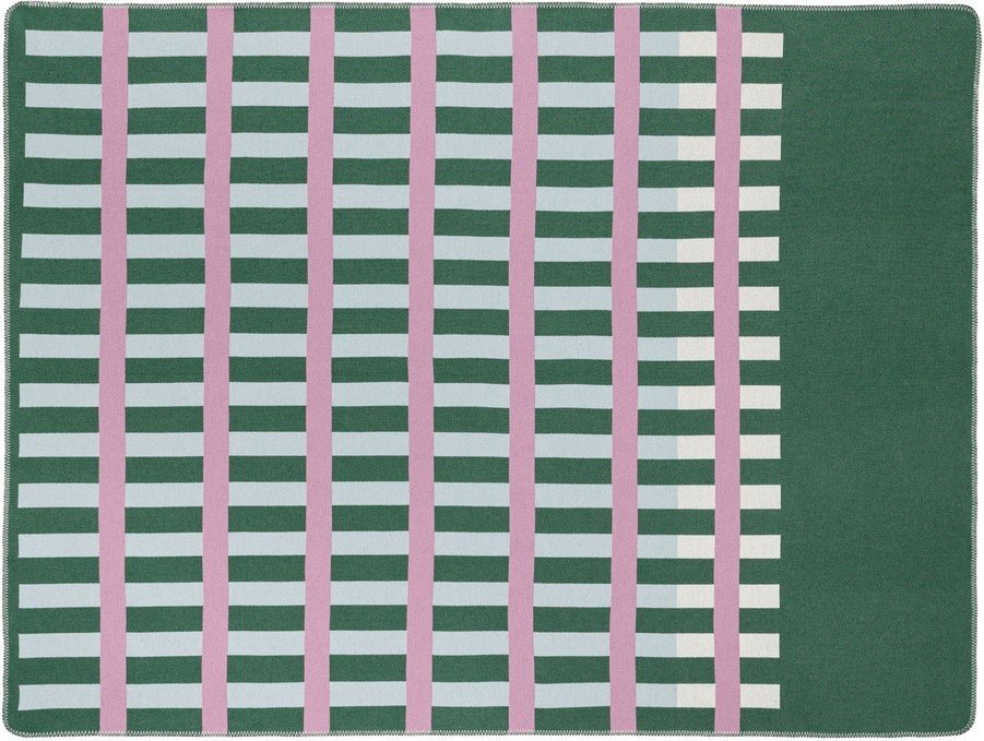 Zelená/růžová deka 160x200 cm Onu – noo.ma NOO.MA