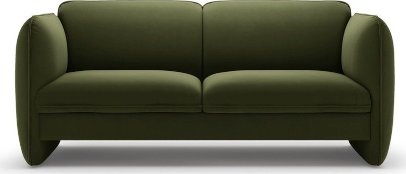 Zelená sametová pohovka 168 cm Georgia – Micadoni Micadoni