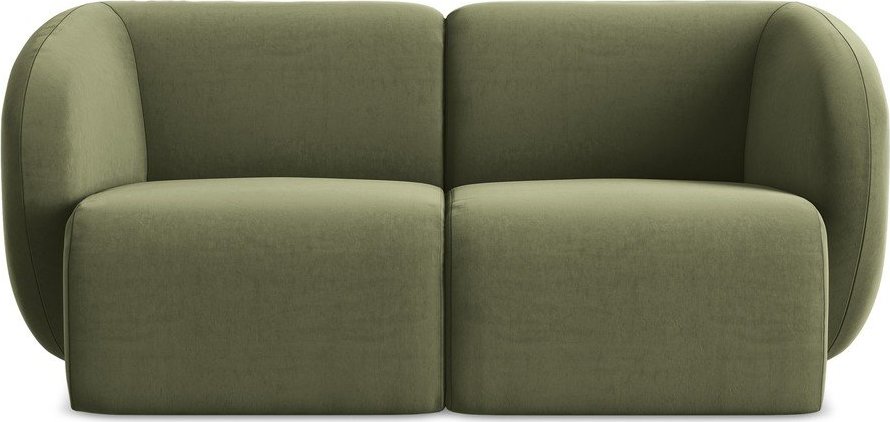 Zelená sametová pohovka 174 cm Lani – Makamii Makamii